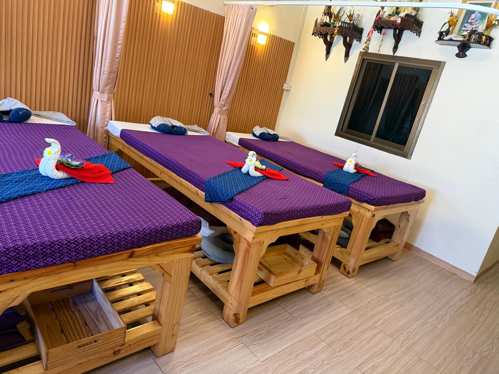 Private Couples Suite with Warm Wood Slat Paneling